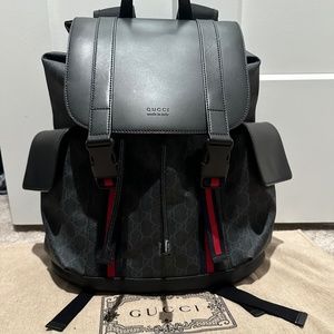 Gucci GG Supreme Black Backpack